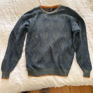 Christian Dior Blue and Orange Crewneck Sweater Men’s Large